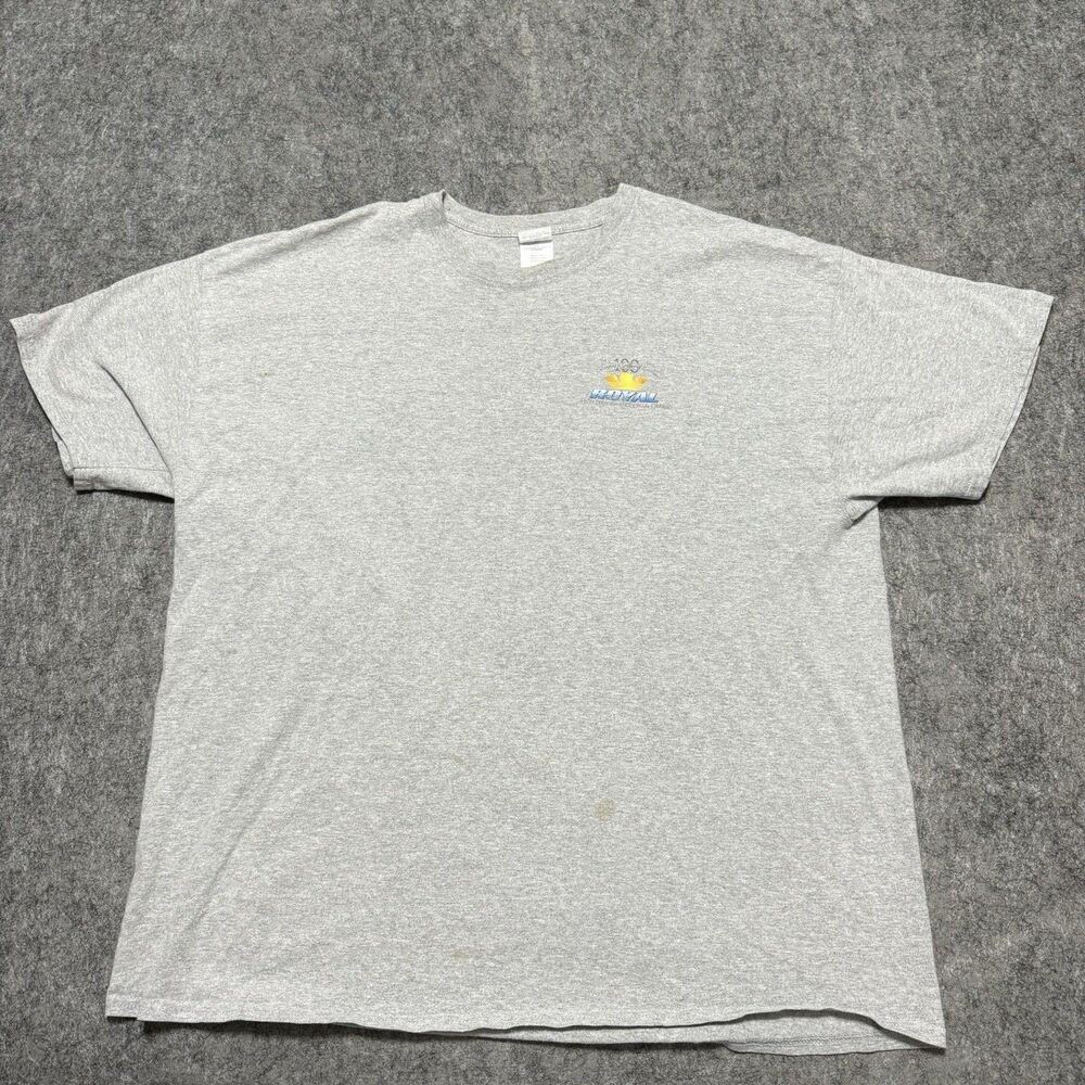 Royal High Performance Oils Greases T Shirt Mens 2XL Gray Workwear Distressed